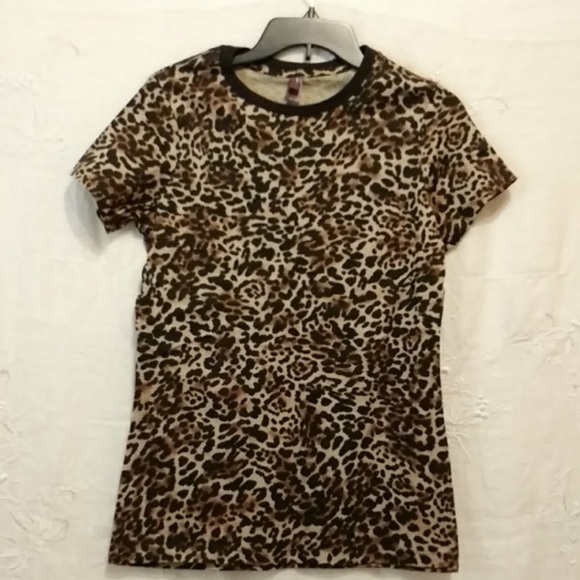 District Made NWOT Woman’s Sexy Comfy Animal Print Leopard Cotton Flare Sz M - Picture 5 of 12